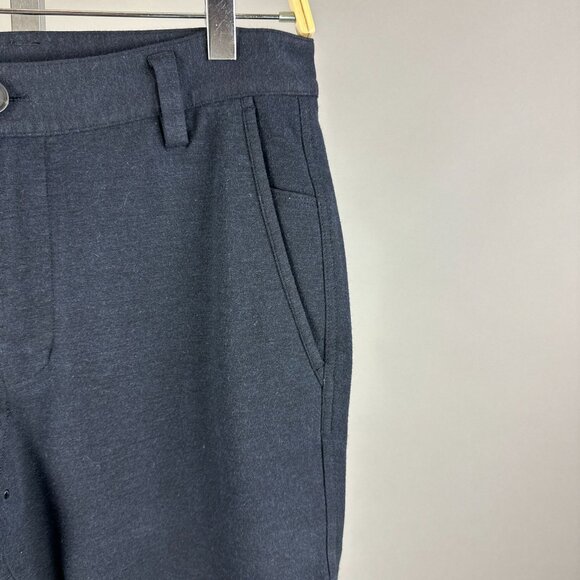 Kit & Ace Pants 32 x 29 Blue Navy Straight Leg Slim Stretch Classic Wool Blend - Picture 3 of 4